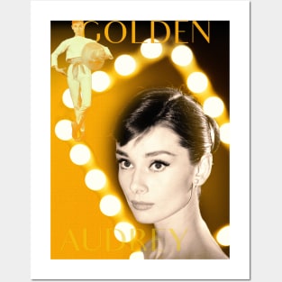 Golden Audrey Posters and Art